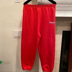 New with tag authentic Balenciaga Kids logo-print track trousers size 8Y $295